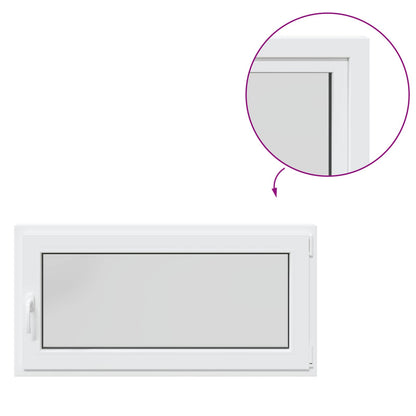 Kellerfenster Innenseite Farbe Weiß RISOR 120 x 60 cm