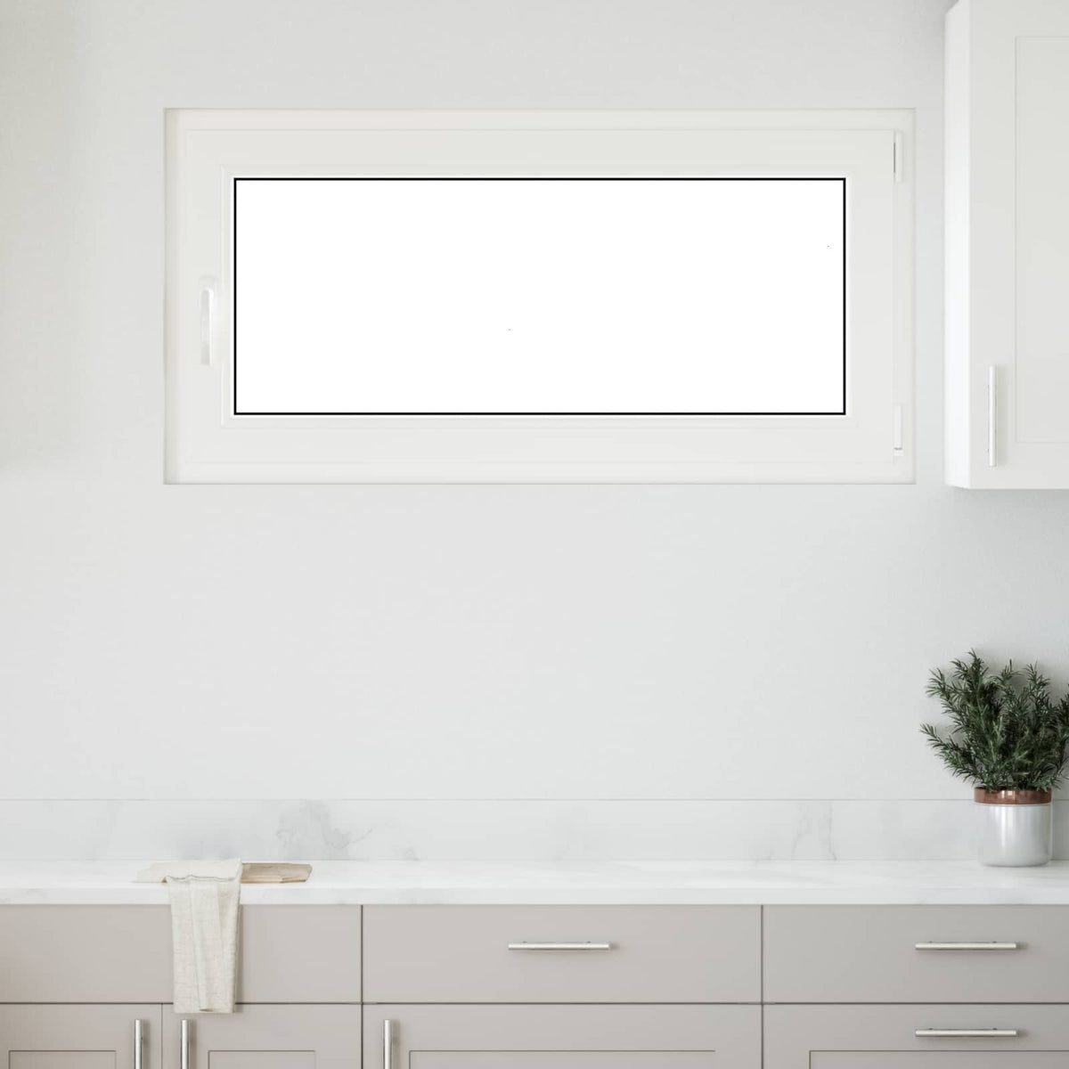 Kellerfenster Innenseite Farbe Weiß RISOR 120 x 60 cm