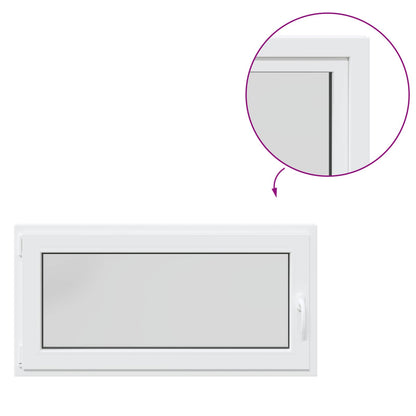 Kellerfenster Innenseite Farbe Weiß RISOR 120 x 60 cm