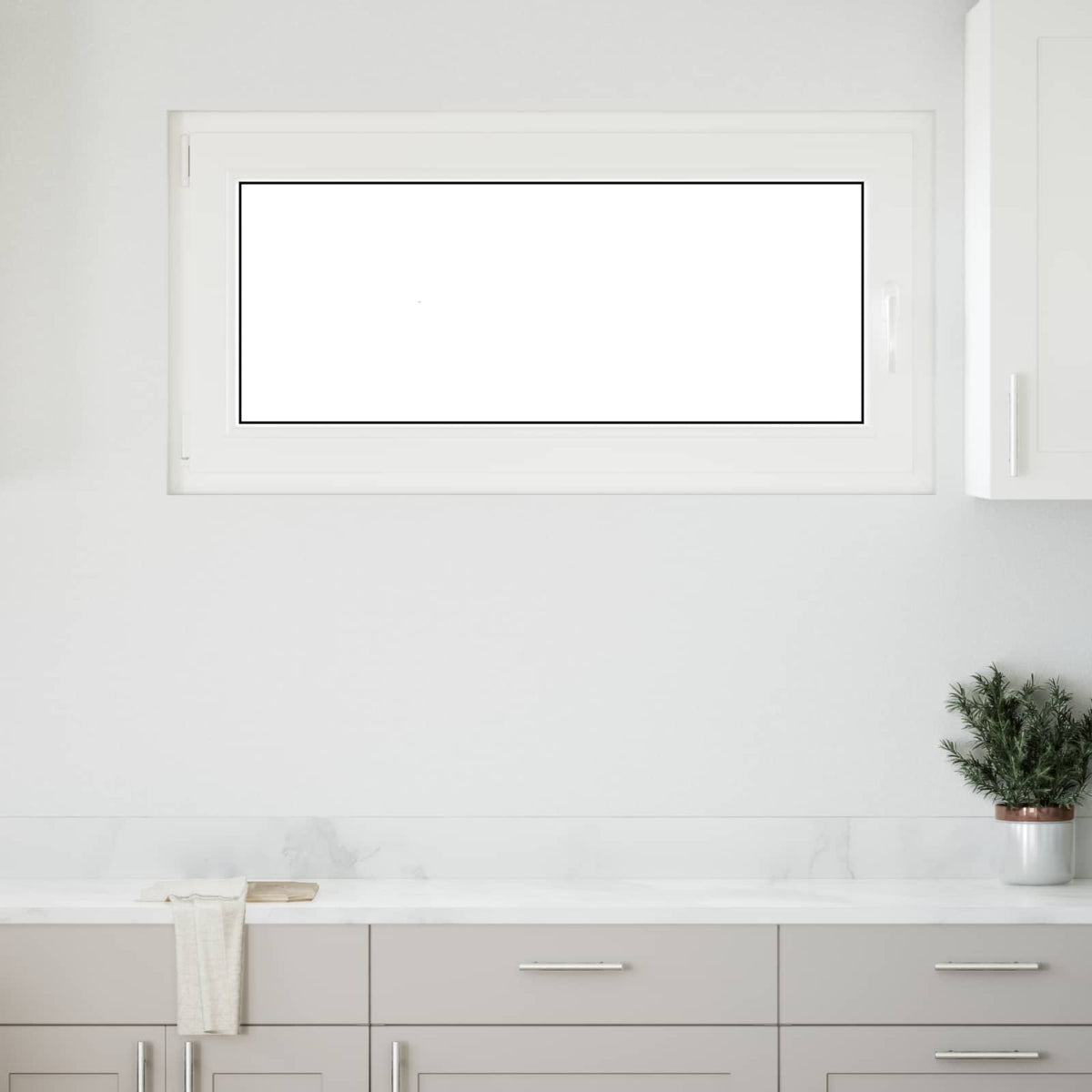 Kellerfenster Innenseite Farbe Weiß RISOR 120 x 60 cm