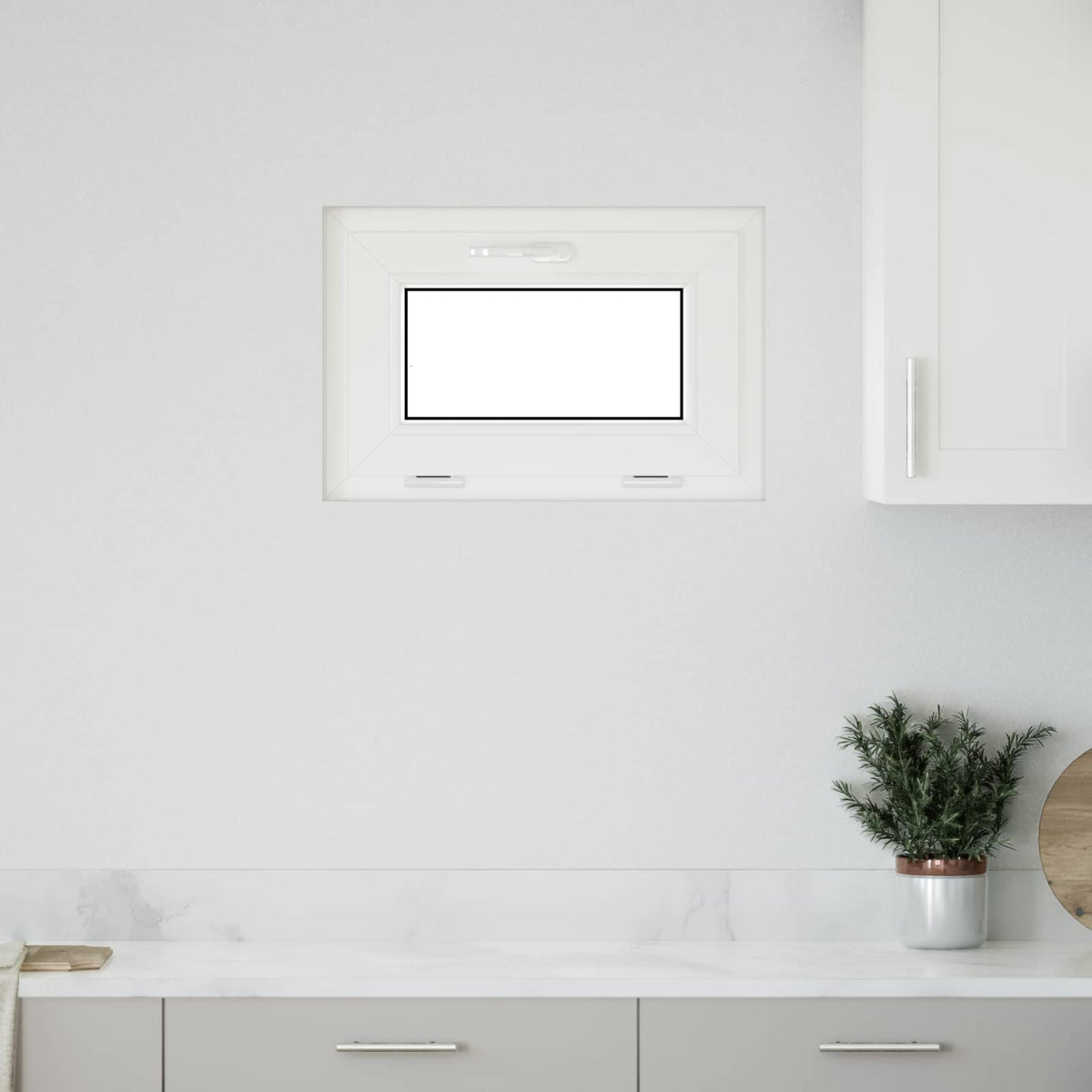 Kellerfenster Innenseite Farbe Weiß RISOR 60 x 40 cm