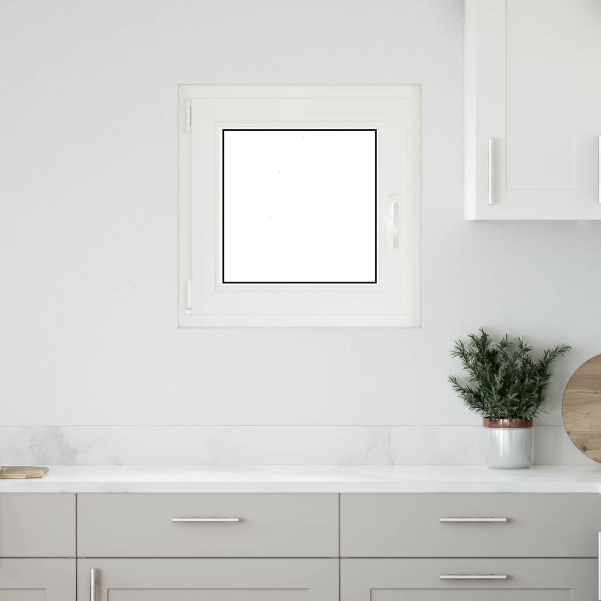 Kellerfenster Innenseite Farbe Weiß RISOR 60 x 60 cm