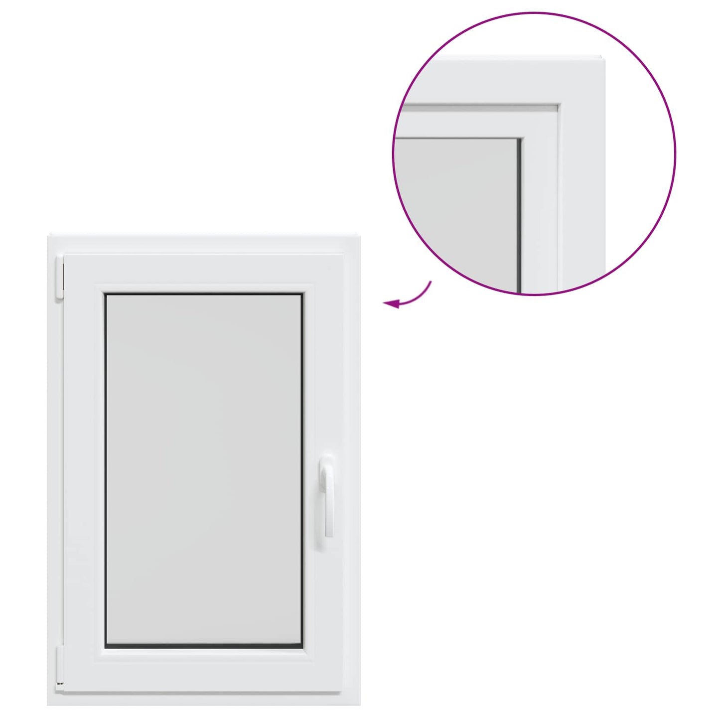 Kipp- und Drehfenster für den Keller RISOR 60 x 100 cm