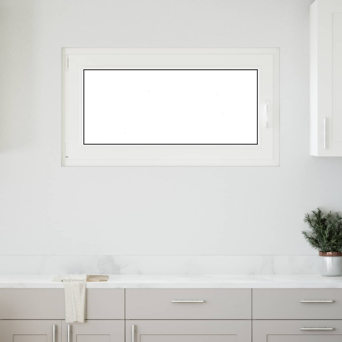 Kellerfenster Innenseite Farbe Weiß RISOR 110 x 60 cm