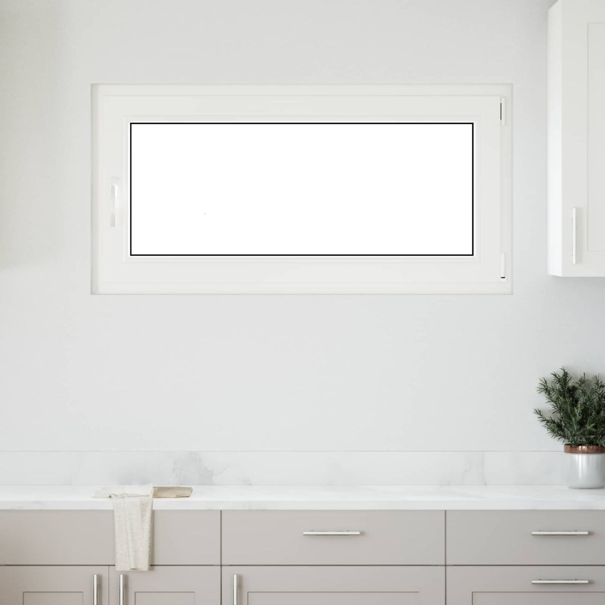 Kellerfenster Innenseite Farbe Weiß RISOR 120 x 60 cm