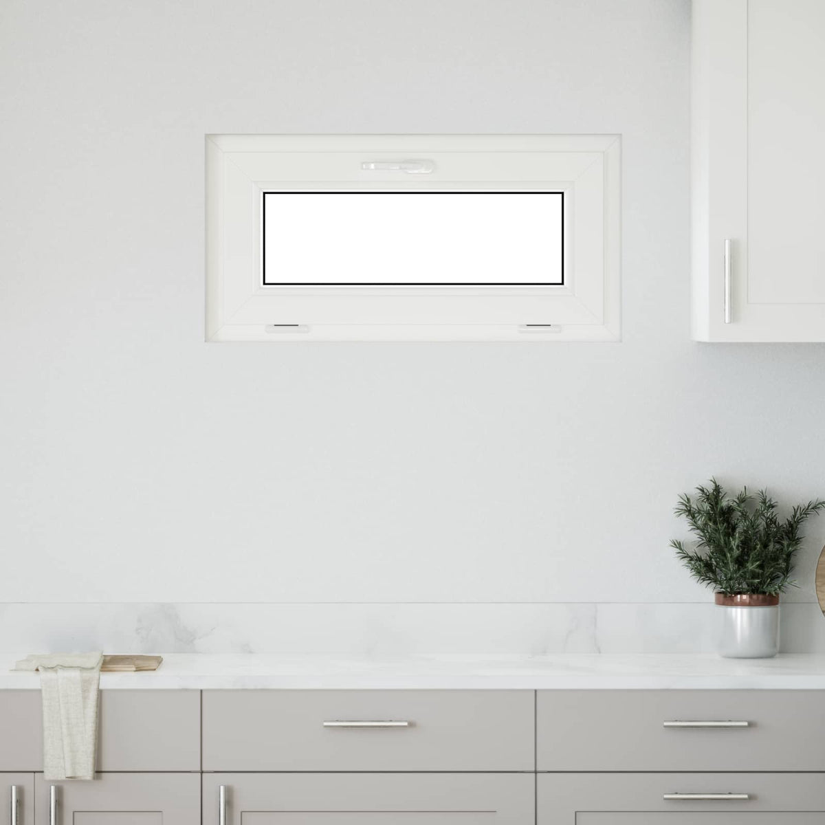 Kellerfenster Innenseite Farbe Weiß RISOR 80 x 40 cm