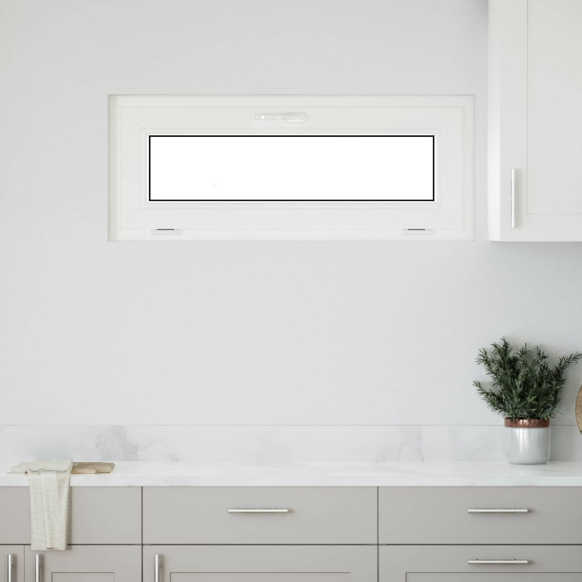 Kellerfenster Innenseite Farbe Weiß RISOR 110 x 40 cm