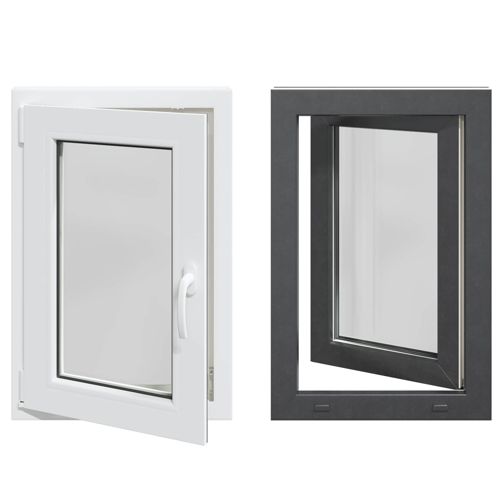 Kipp- und Drehfenster für den Keller RISOR 50 x 75 cm