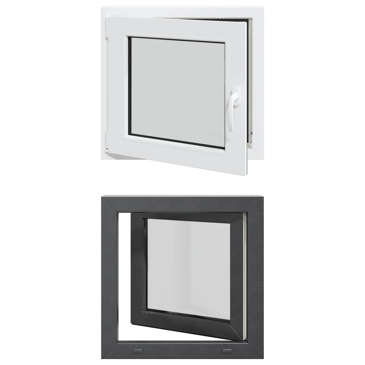 Kellerfenster Innenseite Farbe Weiß RISOR 60 x 60 cm