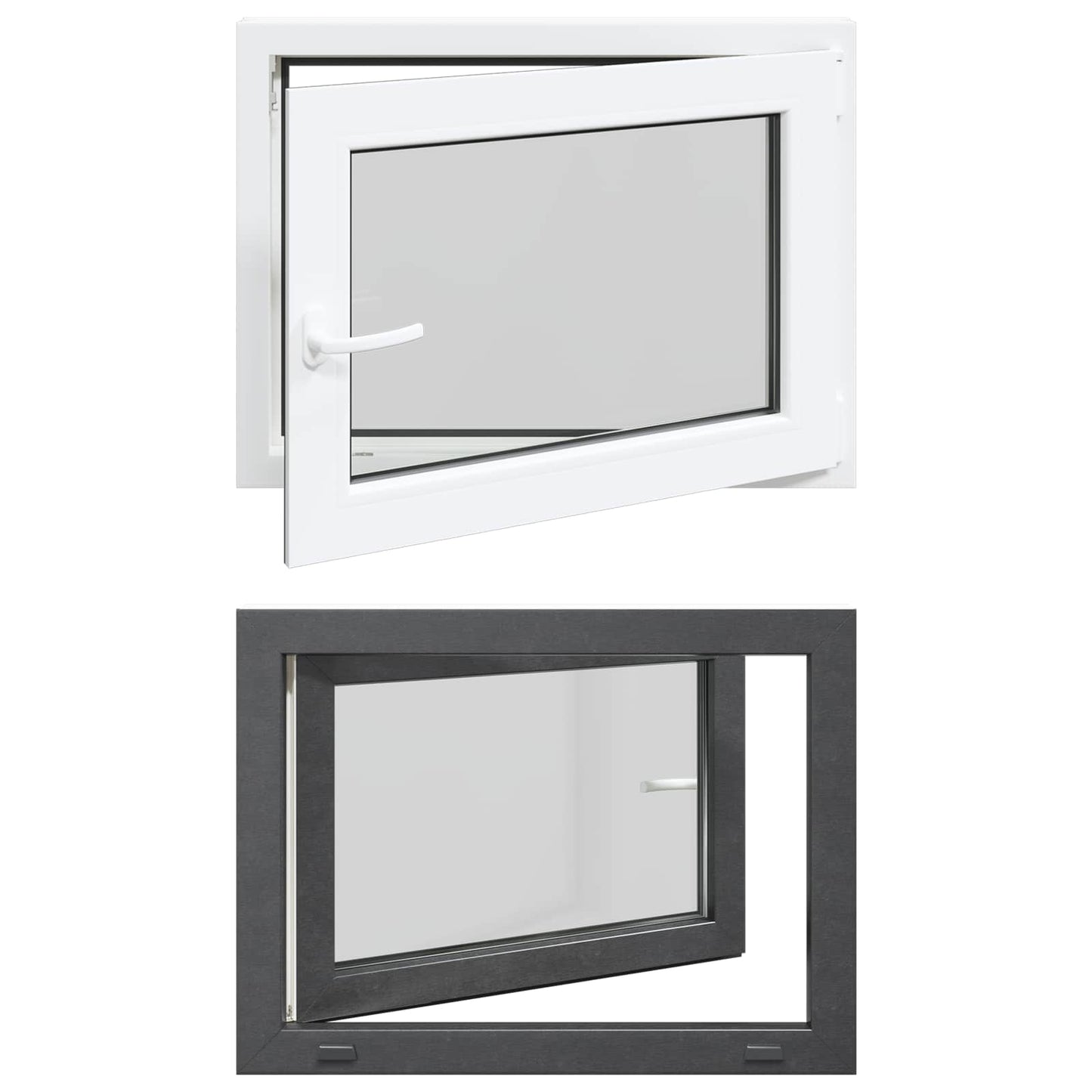 Kipp- und Drehfenster für den Keller RISOR 80 x 50 cm