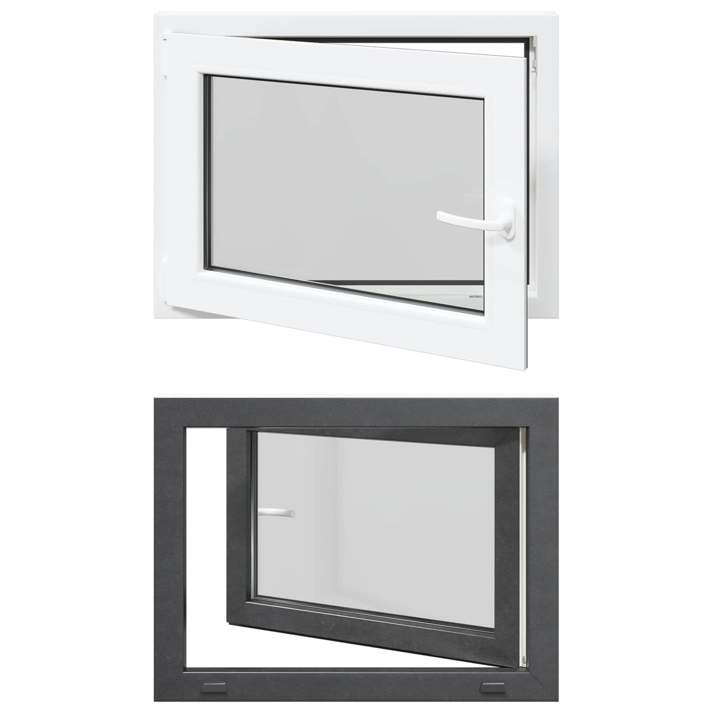 Kipp- und Drehfenster für den Keller RISOR 80 x 70 cm