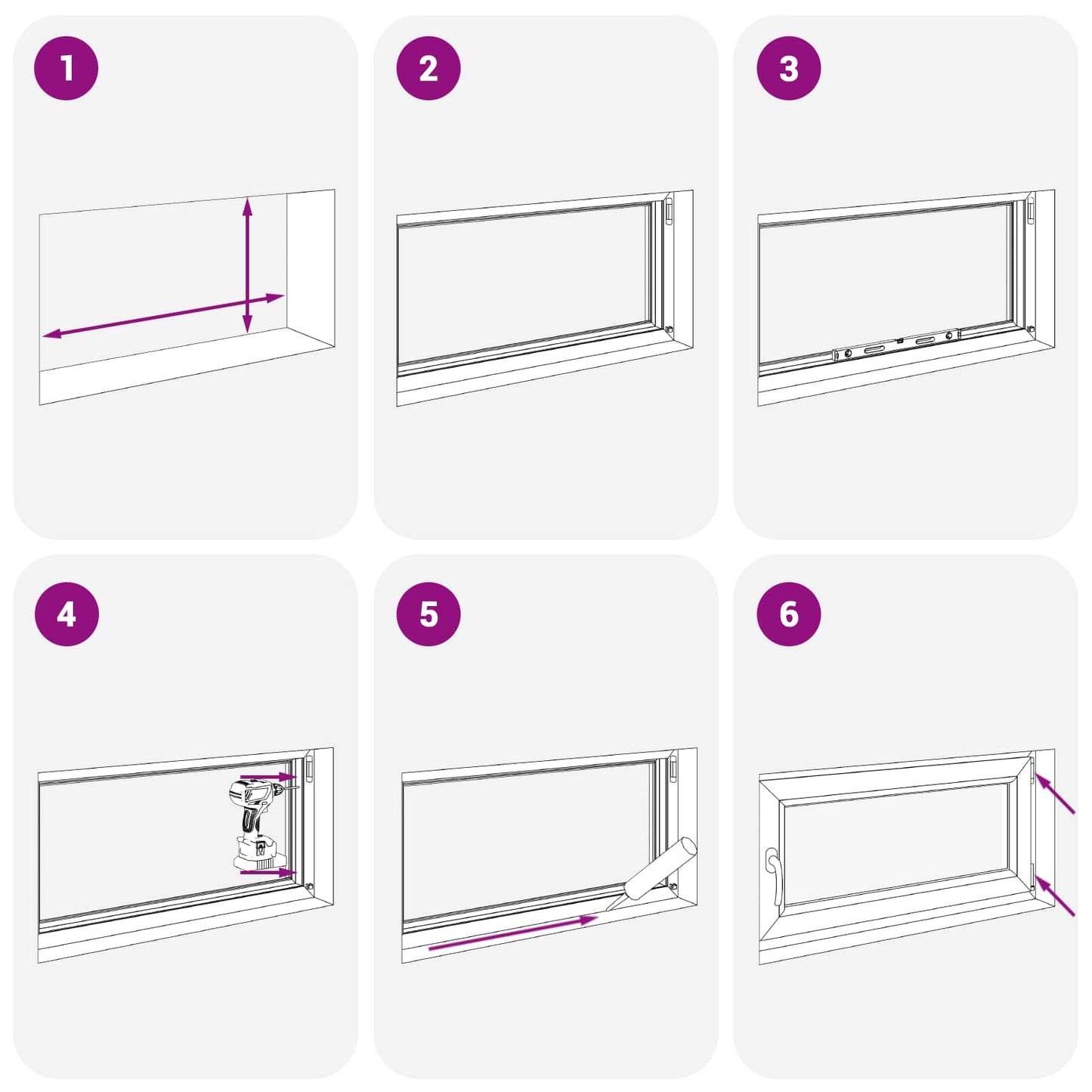 Kipp- und Drehfenster für den Keller RISOR 80 x 70 cm
