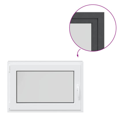 Kellerfenster Innenseite Farbe Weiß RISOR 90 x 70 cm
