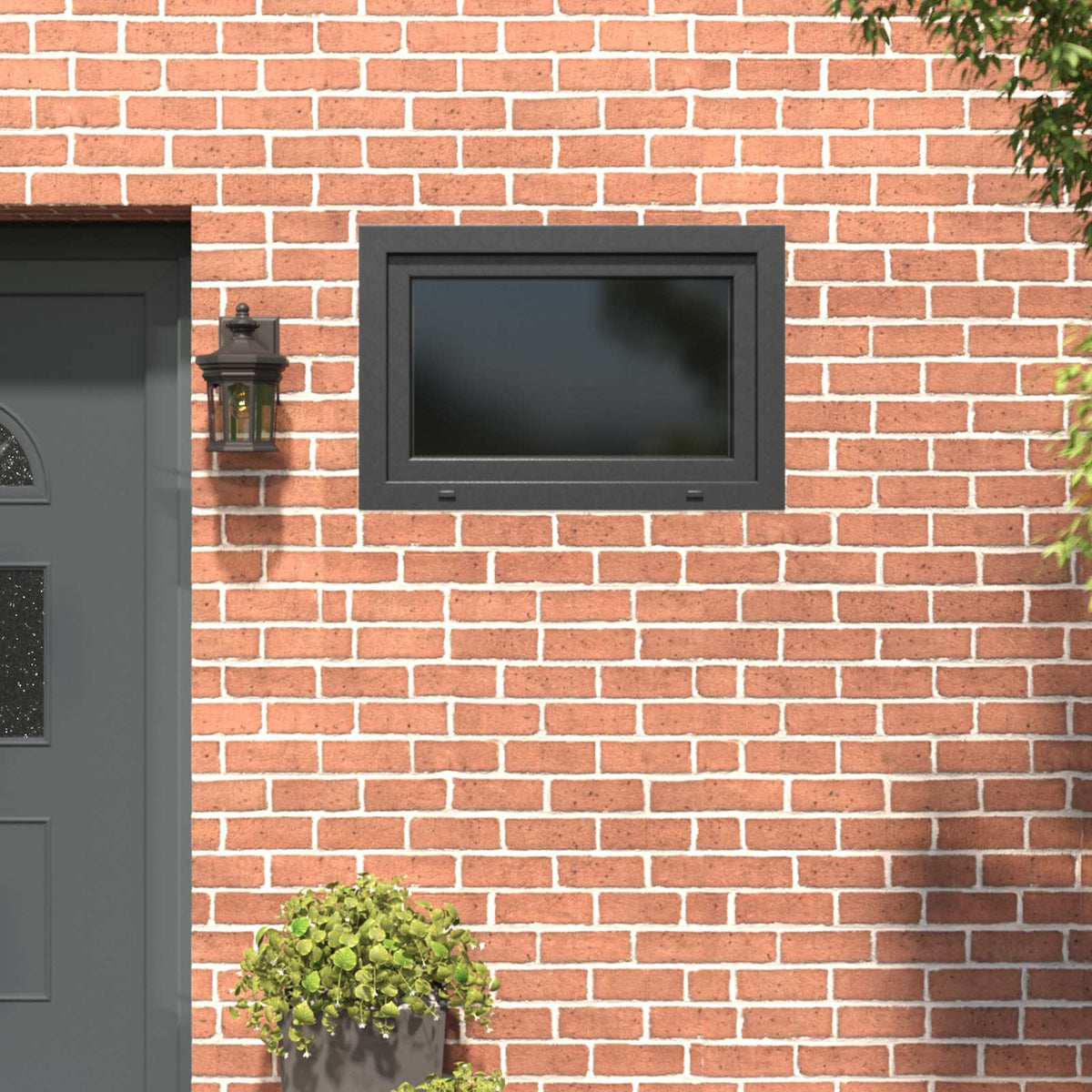 Kellerfenster Innenseite Farbe Weiß RISOR 90 x 70 cm