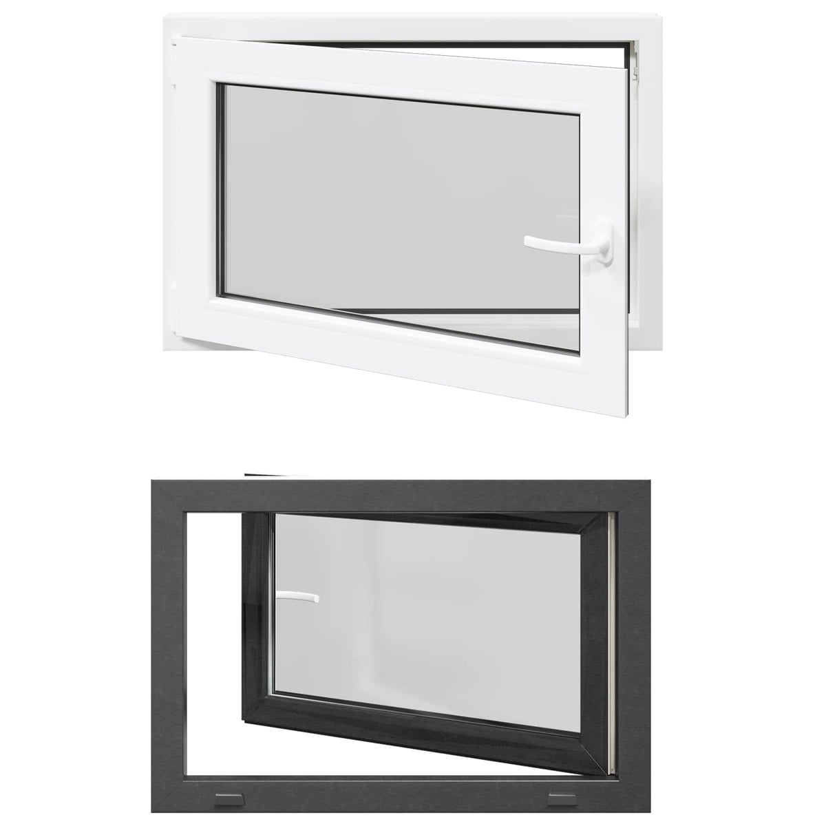 Kellerfenster Innenseite Farbe Weiß RISOR 90 x 70 cm