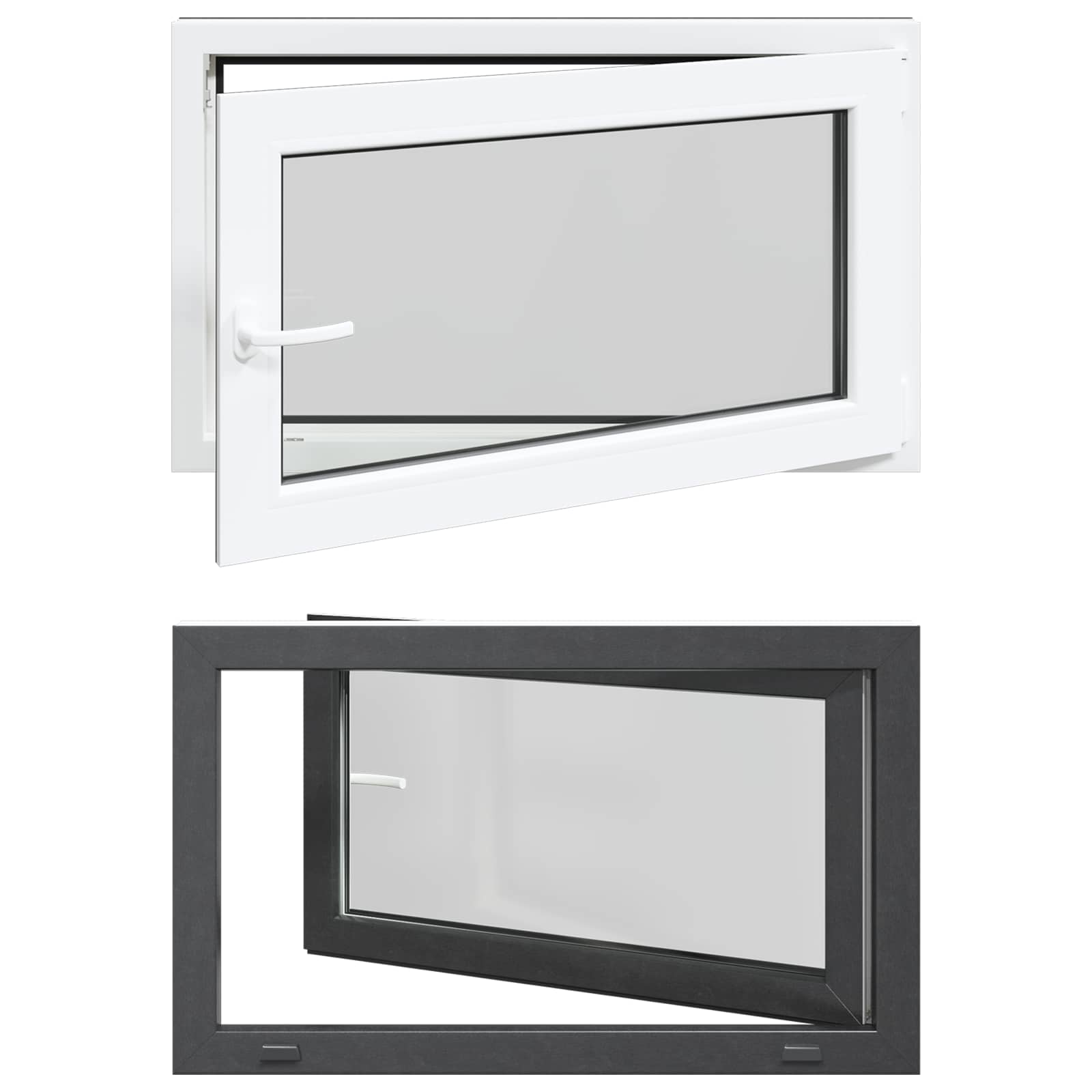 Kipp- und Drehfenster für den Keller RISOR 100 x 70 cm