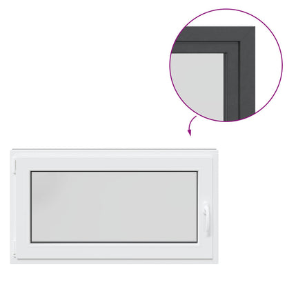 Kellerfenster Innenseite Farbe Weiß RISOR 110 x 50 cm