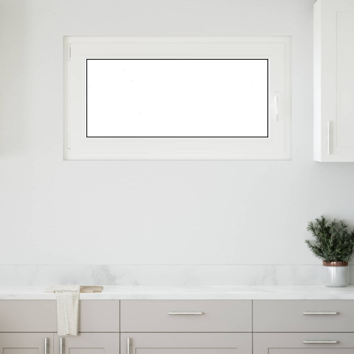 Kellerfenster Innenseite Farbe Weiß RISOR 110 x 50 cm