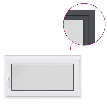 Kellerfenster Innenseite Farbe Weiß RISOR 110 x 70 cm