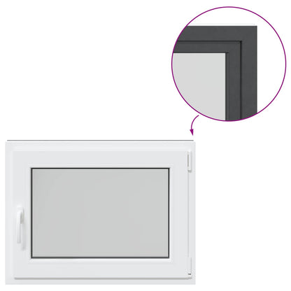 Kellerfenster Innenseite Farbe Weiß RISOR 80 x 70 cm