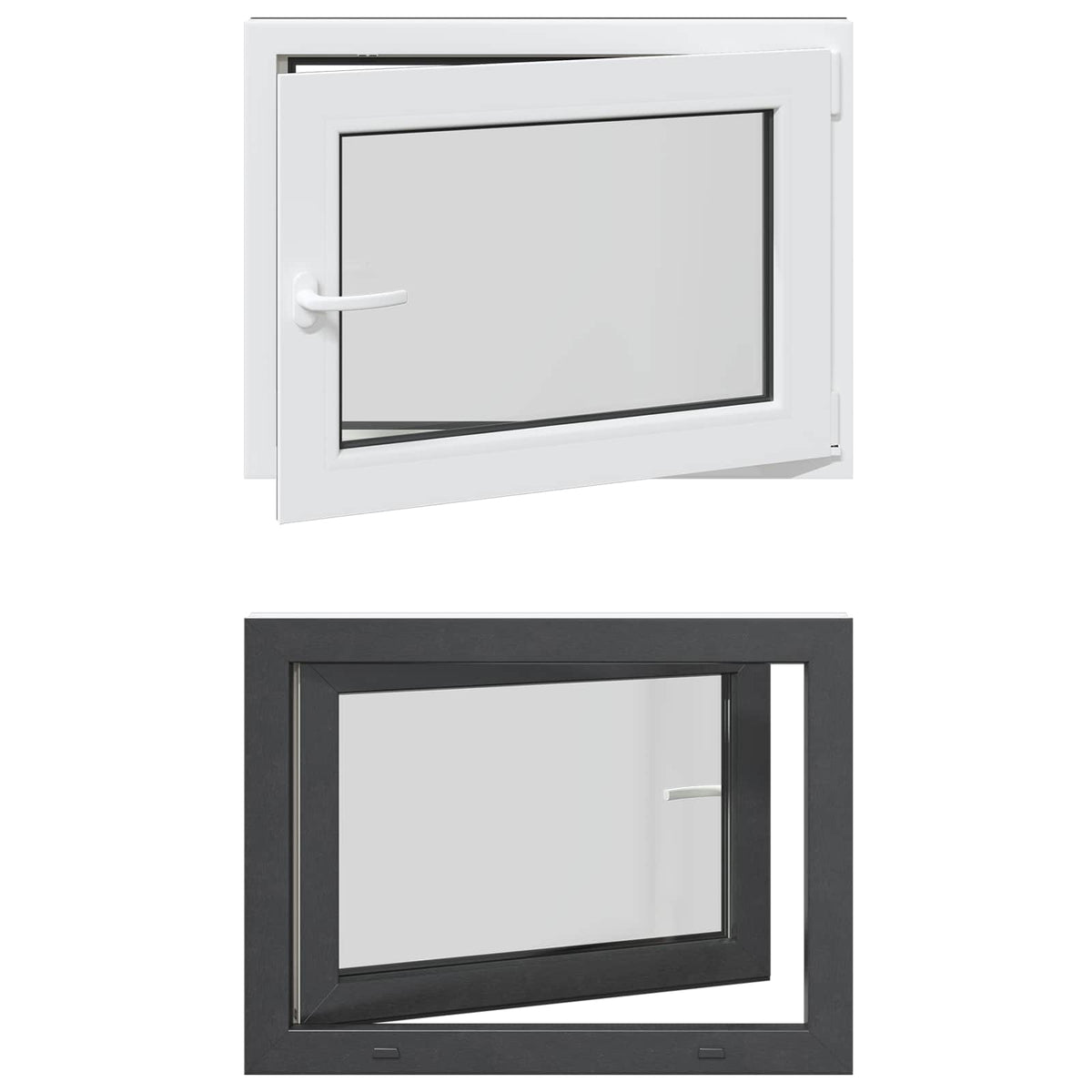 Kellerfenster Innenseite Farbe Weiß RISOR 80 x 70 cm