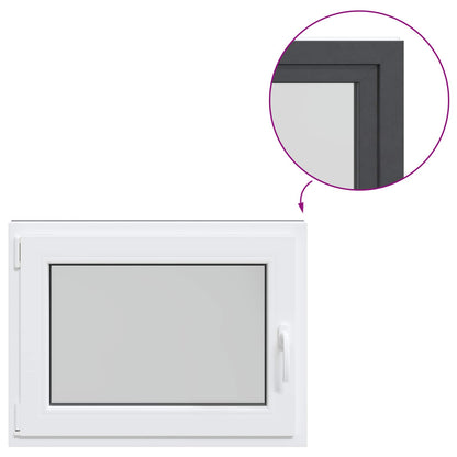 Kellerfenster Innenseite Farbe Weiß RISOR 80 x 70 cm