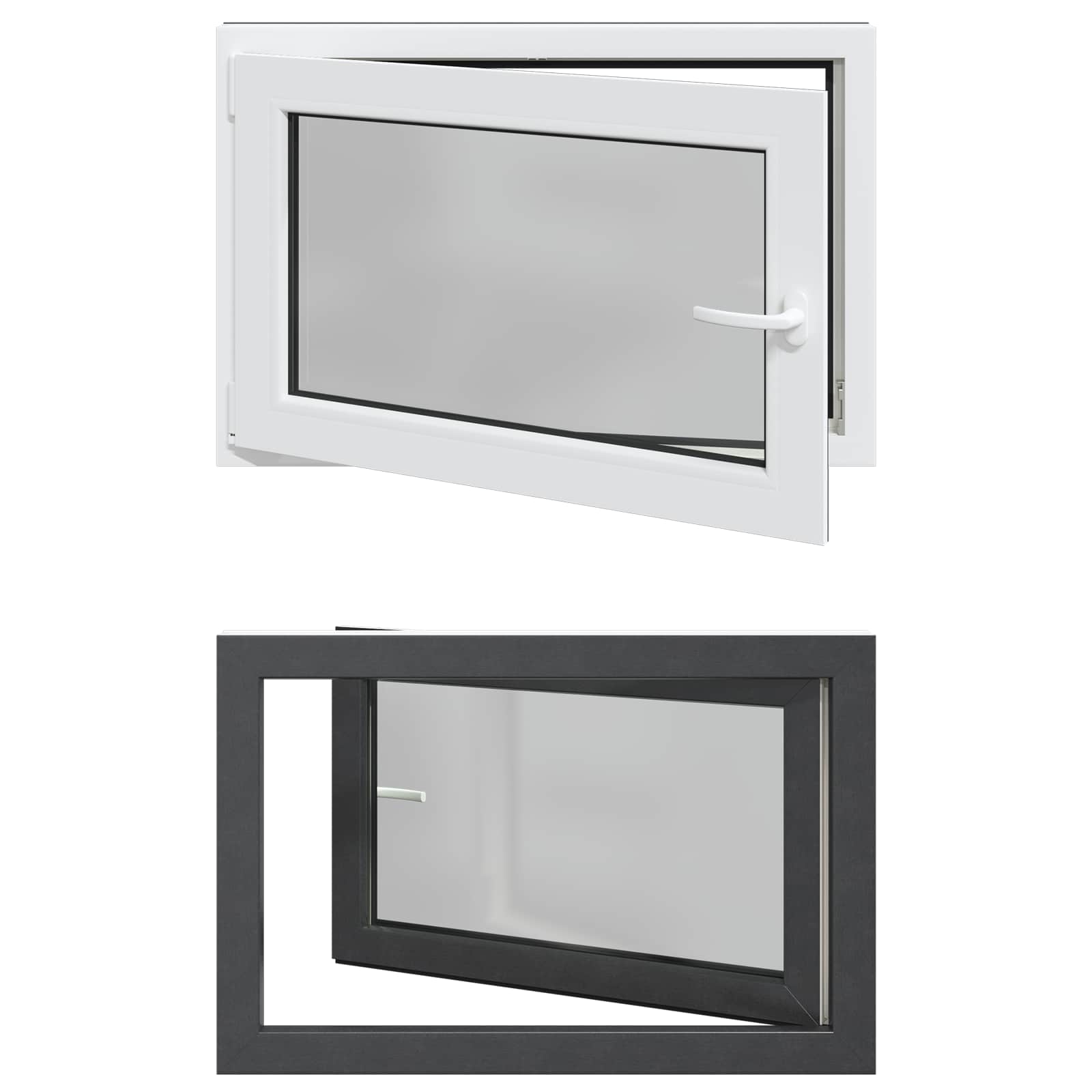 Kipp- und Drehfenster für den Keller RISOR 90 x 70 cm