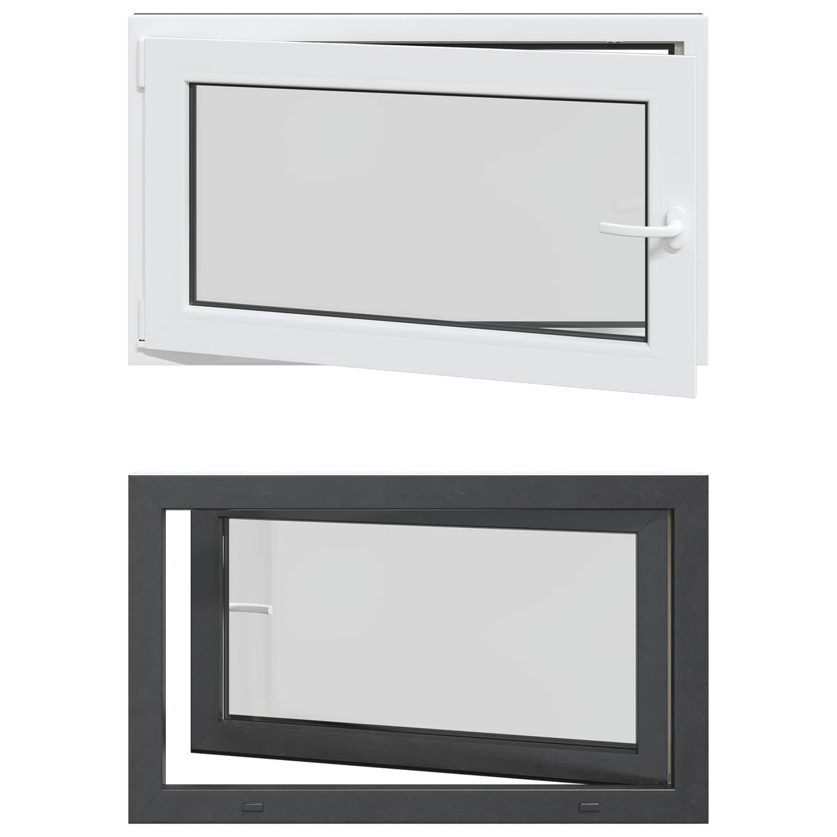 Kellerfenster Innenseite Farbe Weiß RISOR 100 x 50 cm