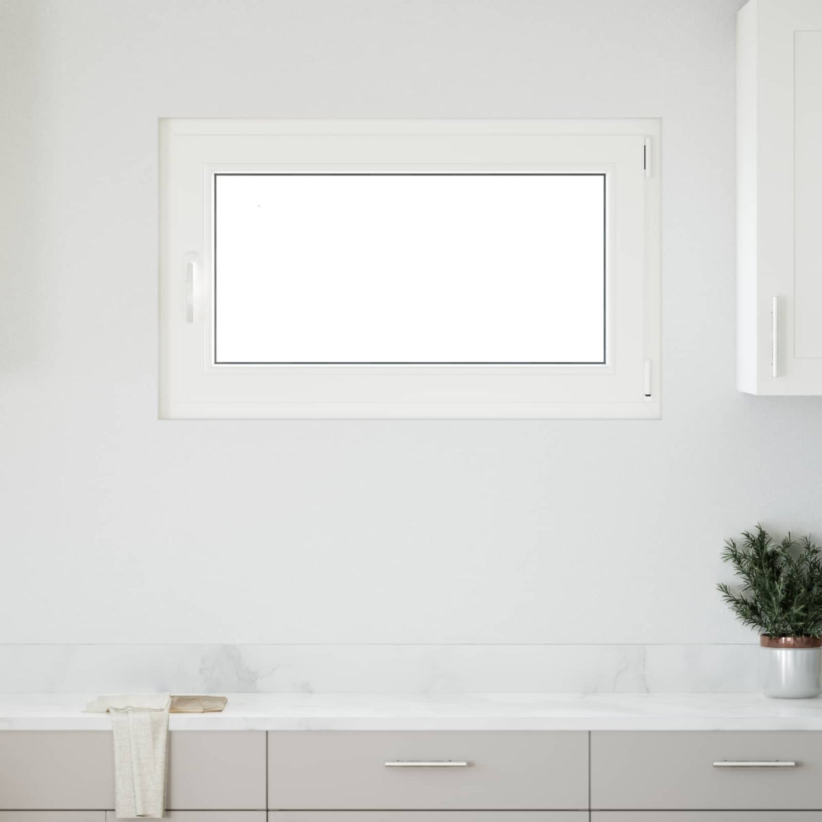 Kellerfenster Innenseite Farbe Weiß RISOR 100 x 60 cm