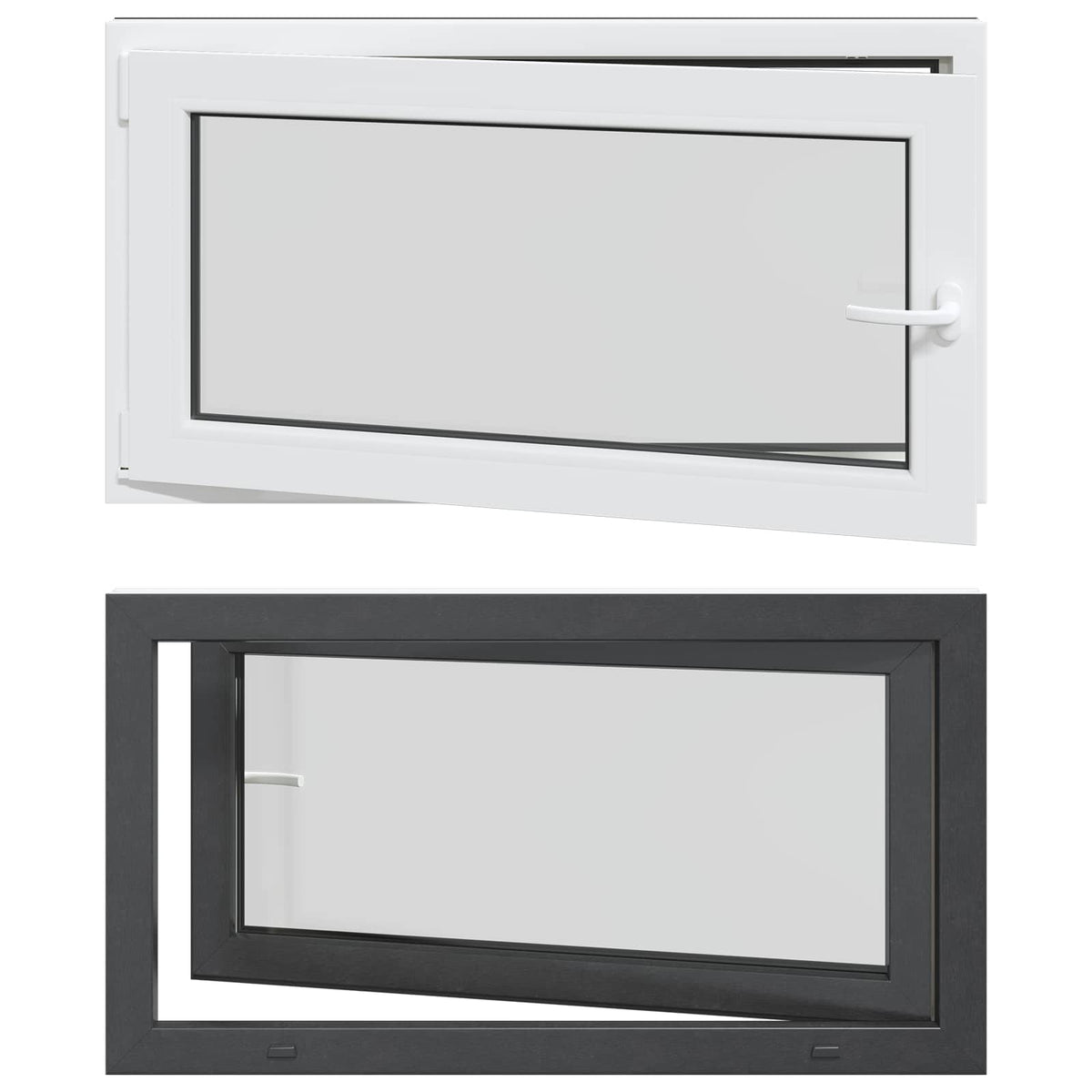 Kellerfenster Innenseite Farbe Weiß RISOR 110 x 70 cm