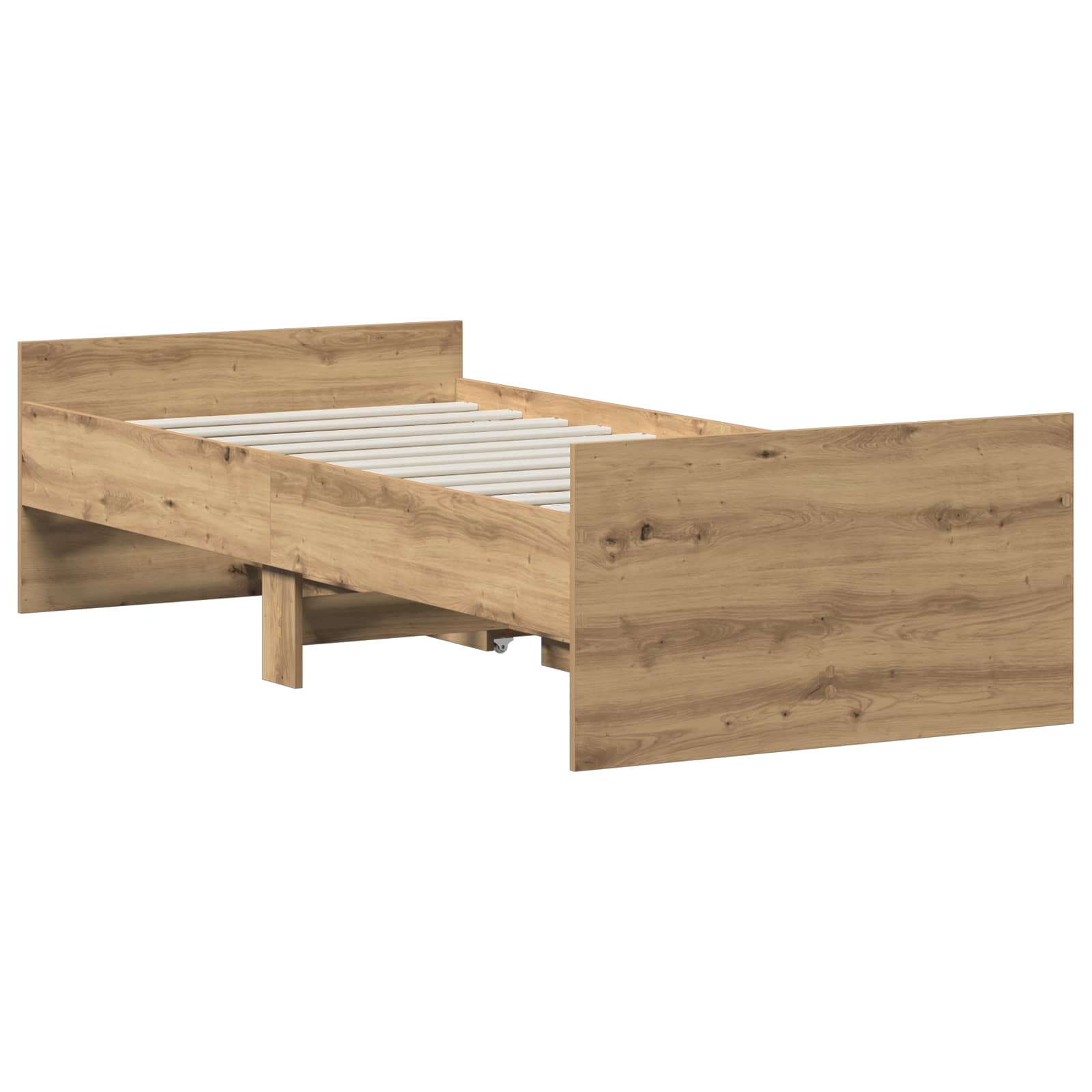 Bettrahmen Artisan-Eiche 100 x 200 cm Holzwerkstoff