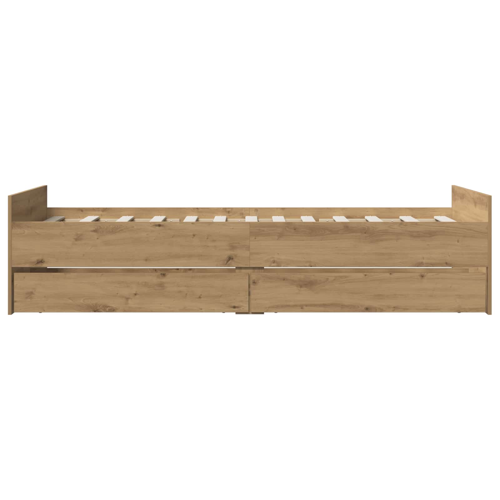 Bettrahmen Artisan-Eiche 100 x 200 cm Holzwerkstoff