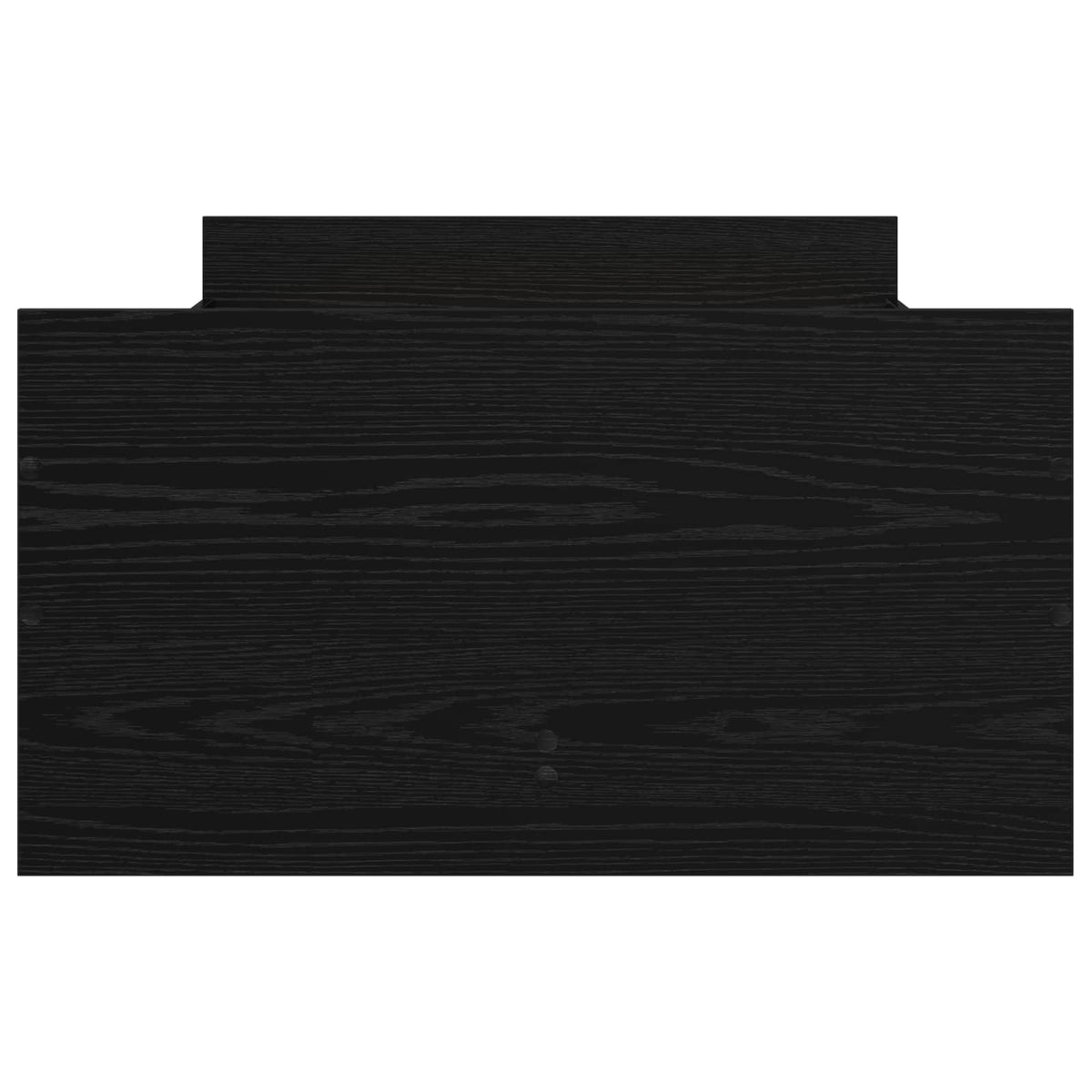 Bettrahmen Schwarz Eichen-Optik 100 x 200 cm Holzwerkstoff