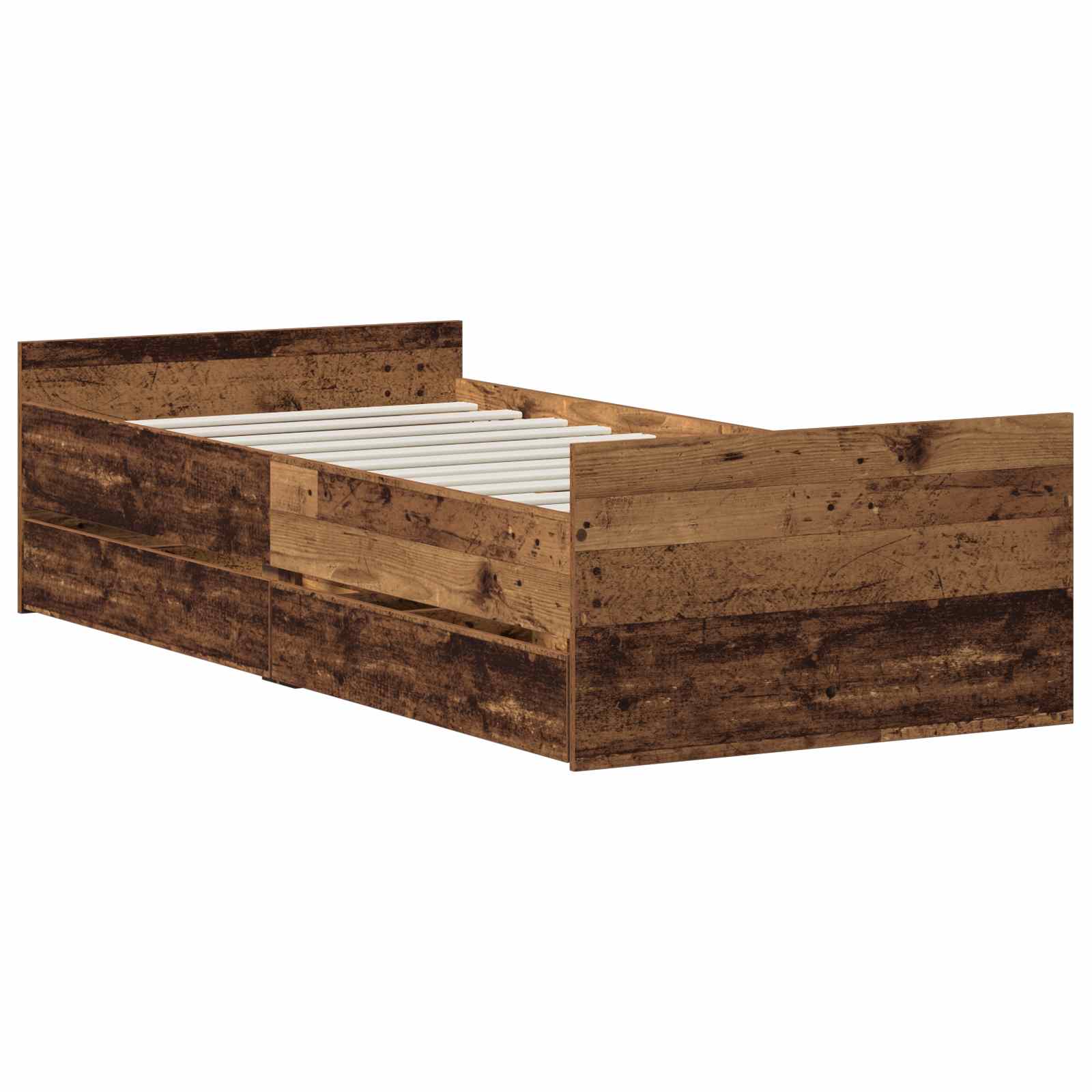 Bettrahmen Altholz 90 x 200 cm Holzwerkstoff