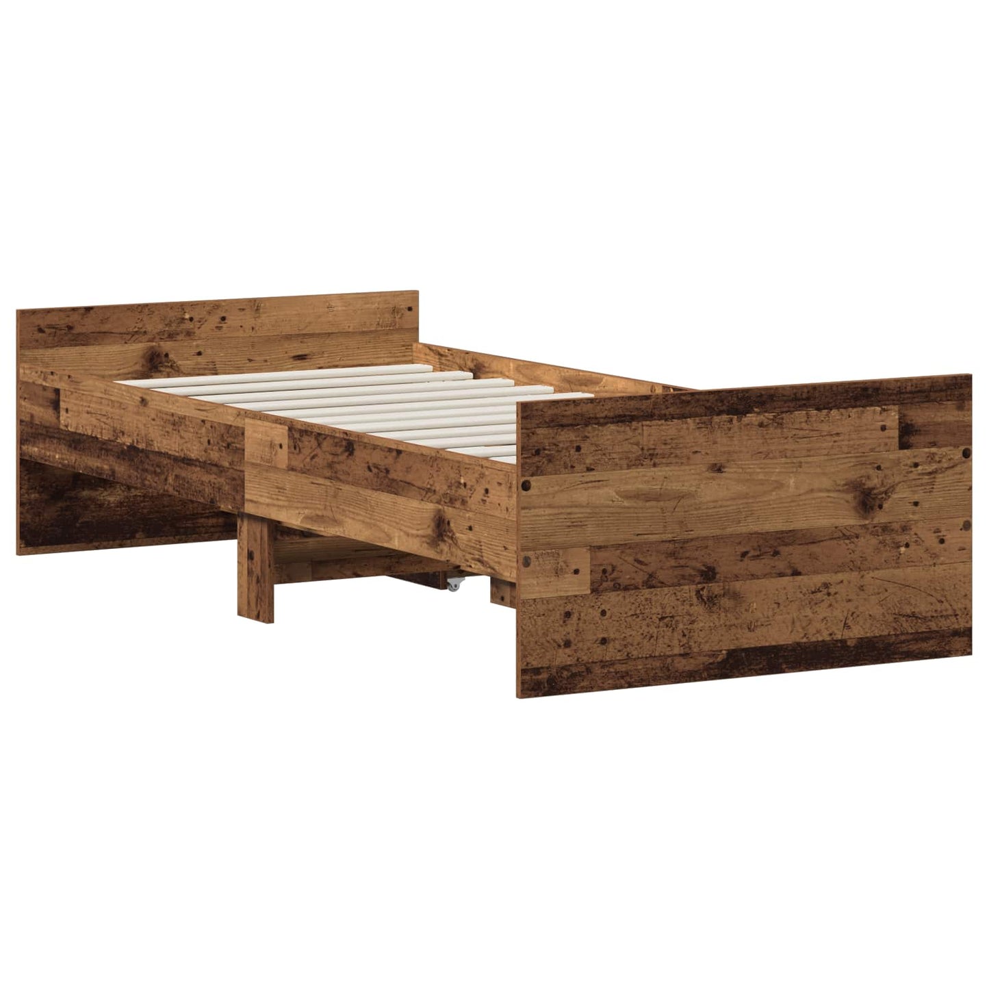 Bettrahmen Altholz 90 x 200 cm Holzwerkstoff