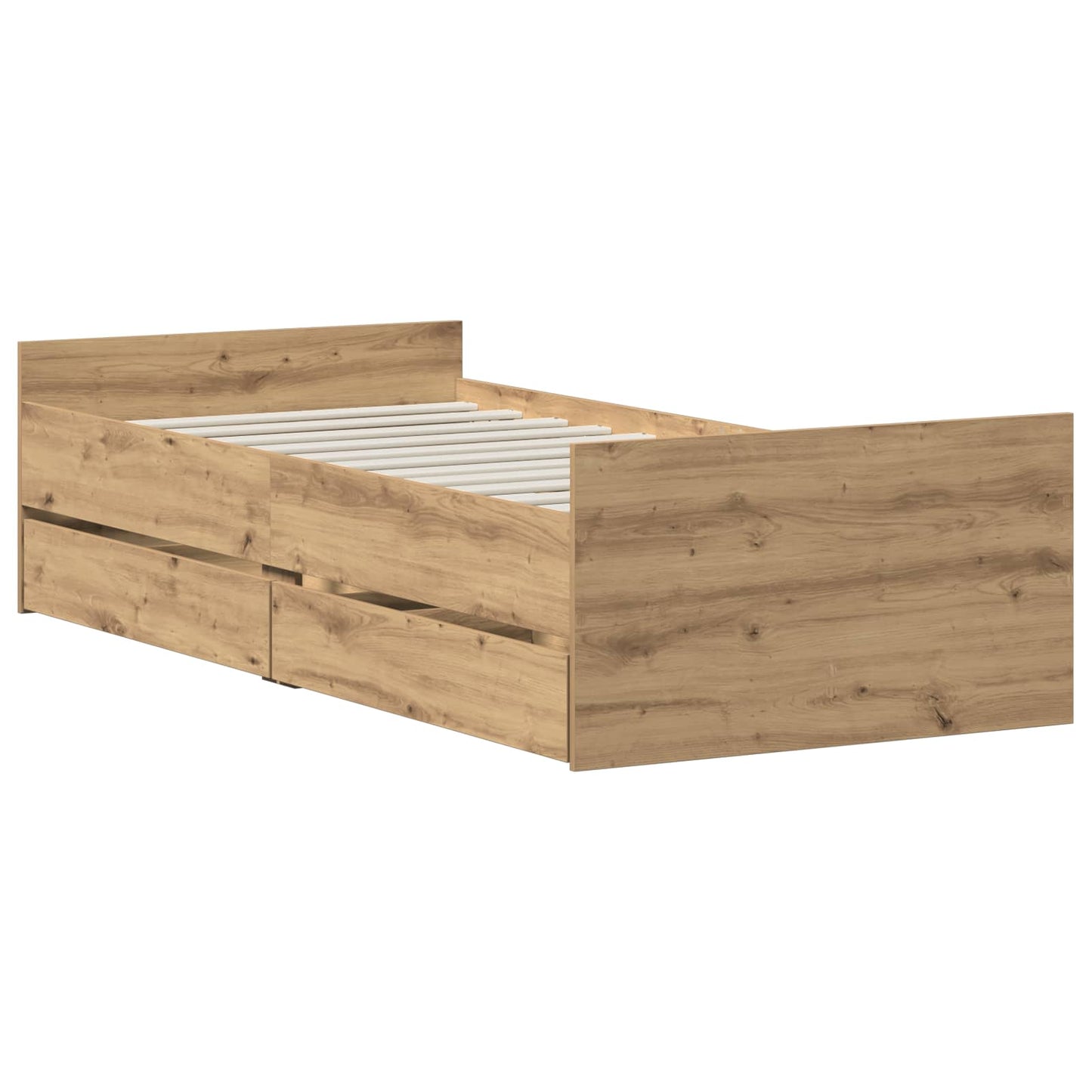 Bettrahmen Artisan-Eiche 90 x 200 cm Holzwerkstoff