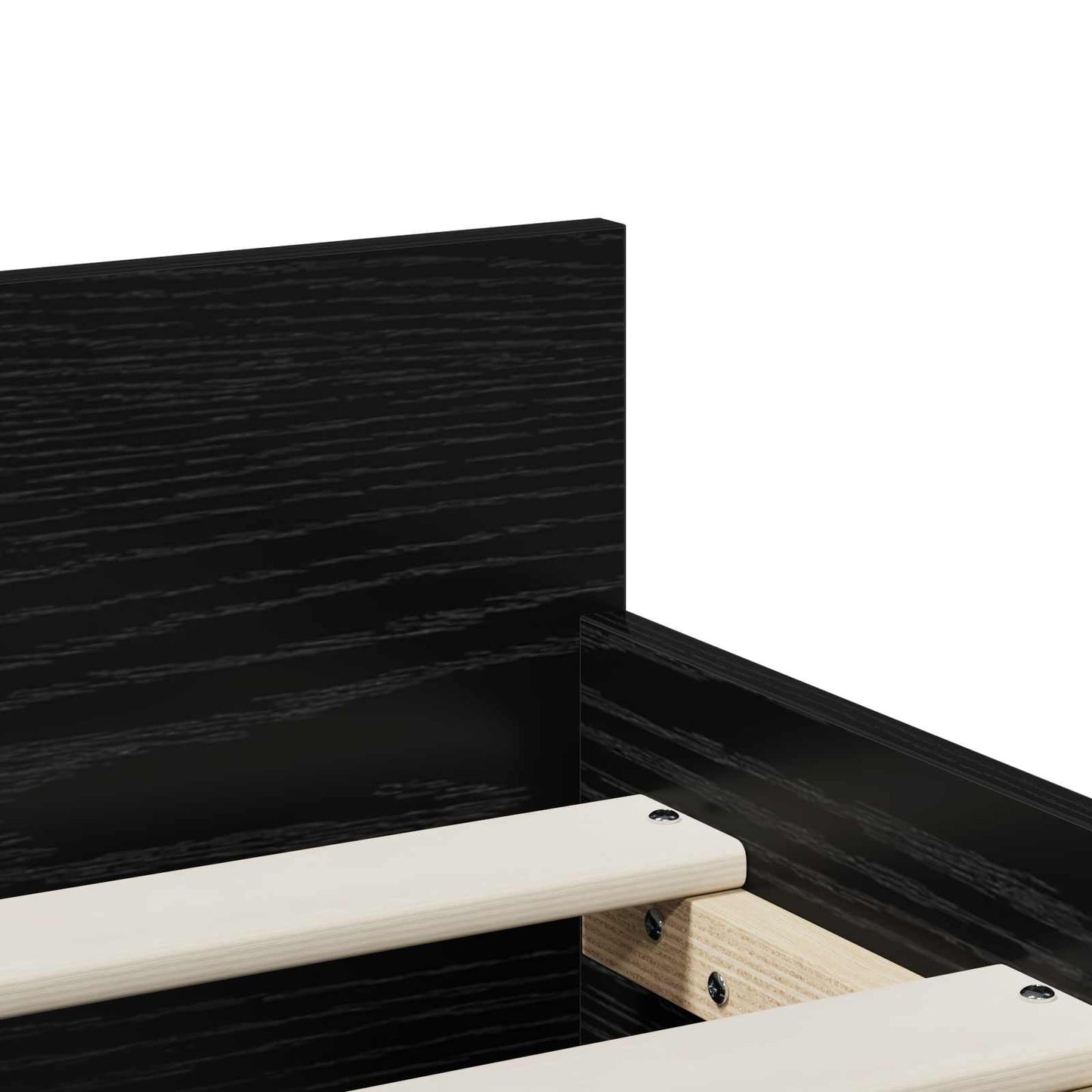 Bettrahmen Schwarze Eiche 90 x 200 cm Holzwerkstoff