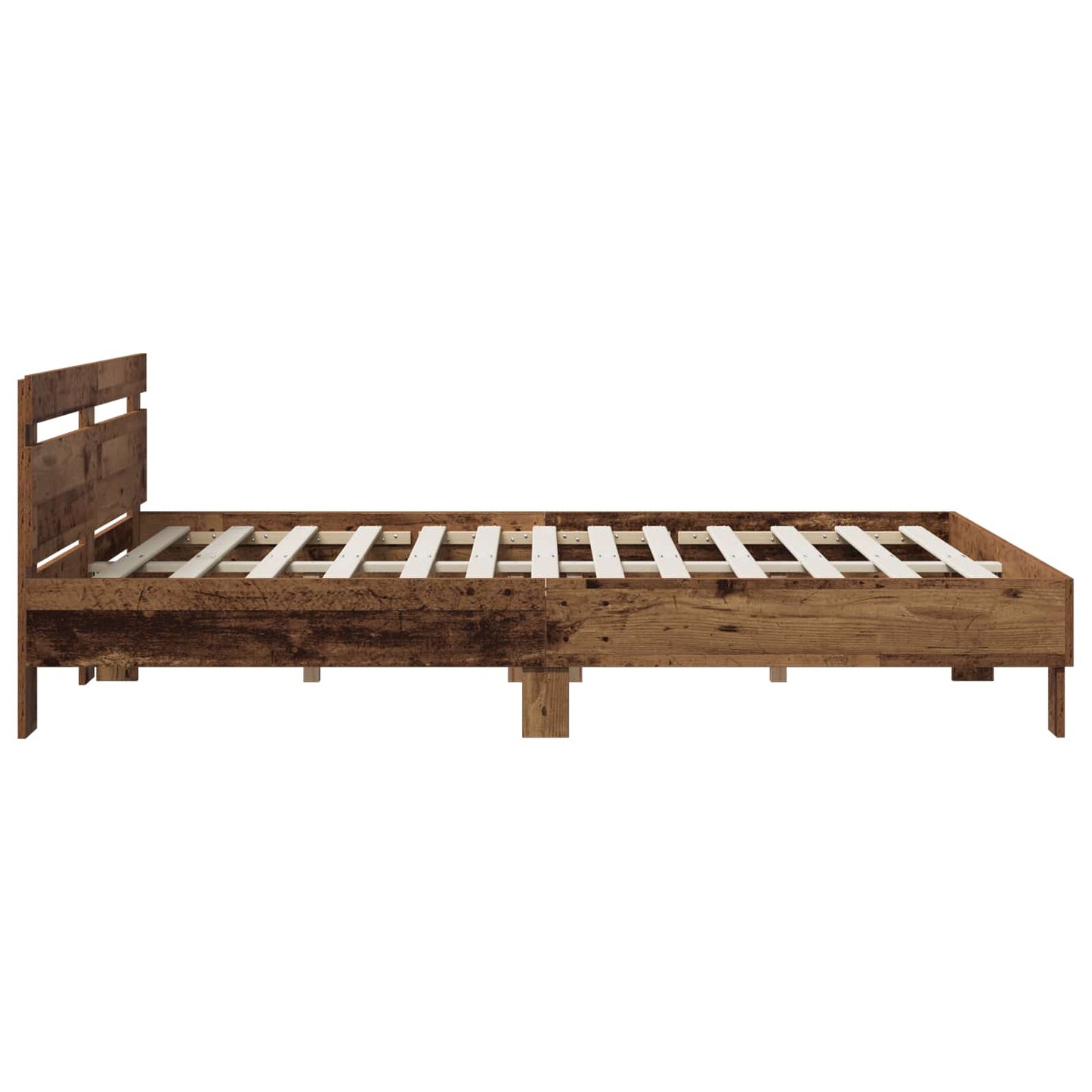 Bettrahmen Altholz 140 x 190 cm Holzwerkstoff