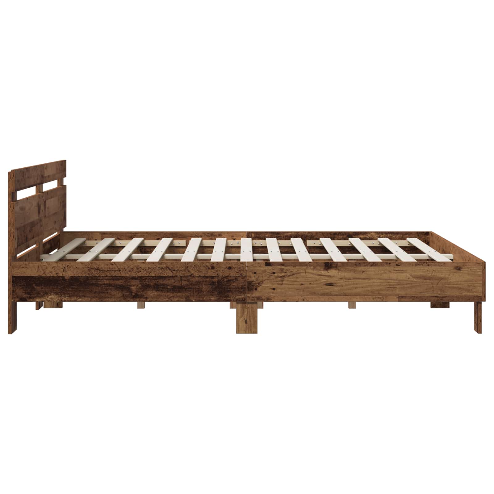 Bettrahmen Altholz 140 x 190 cm Holzwerkstoff
