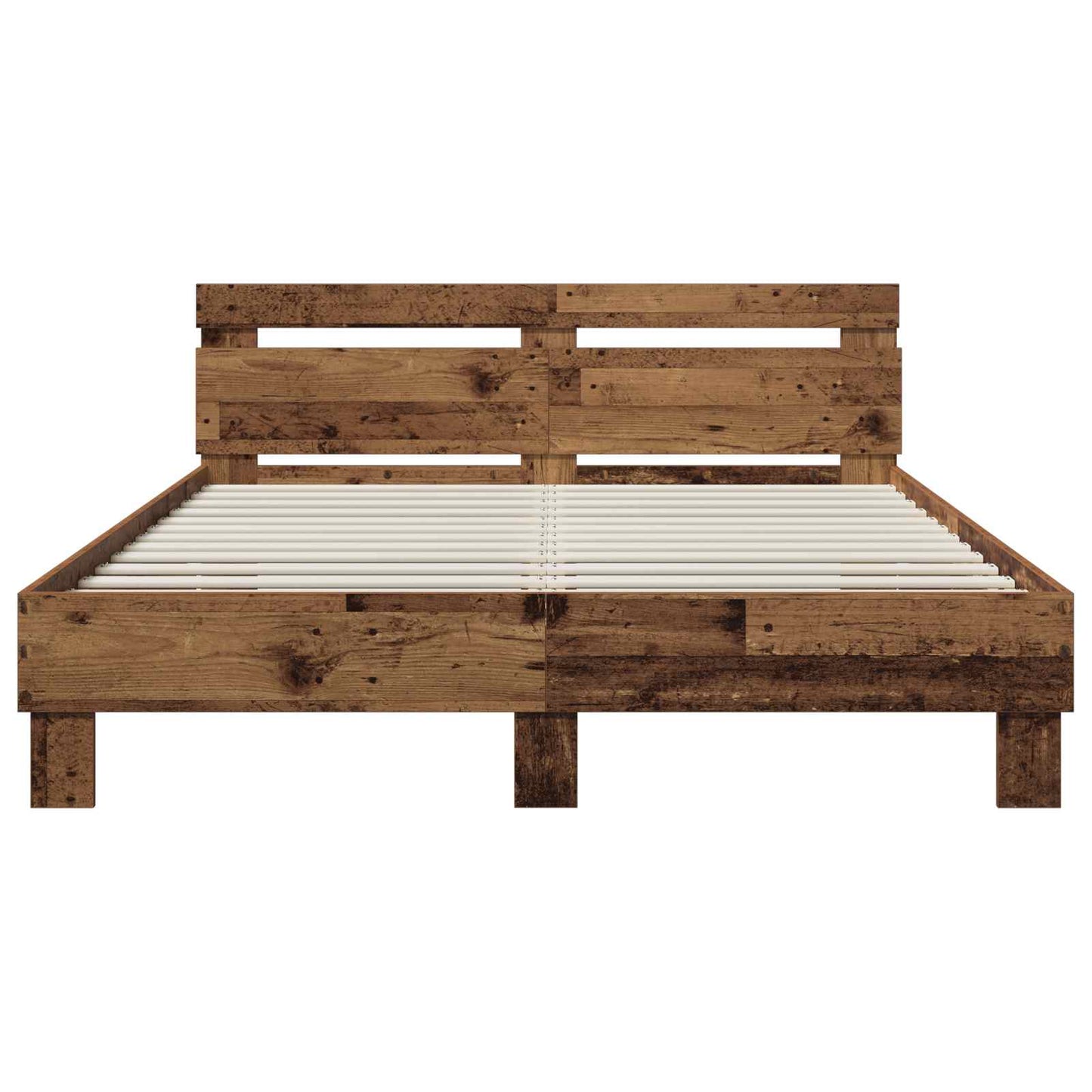 Bettrahmen Altholz 120 x 190 cm Holzwerkstoff