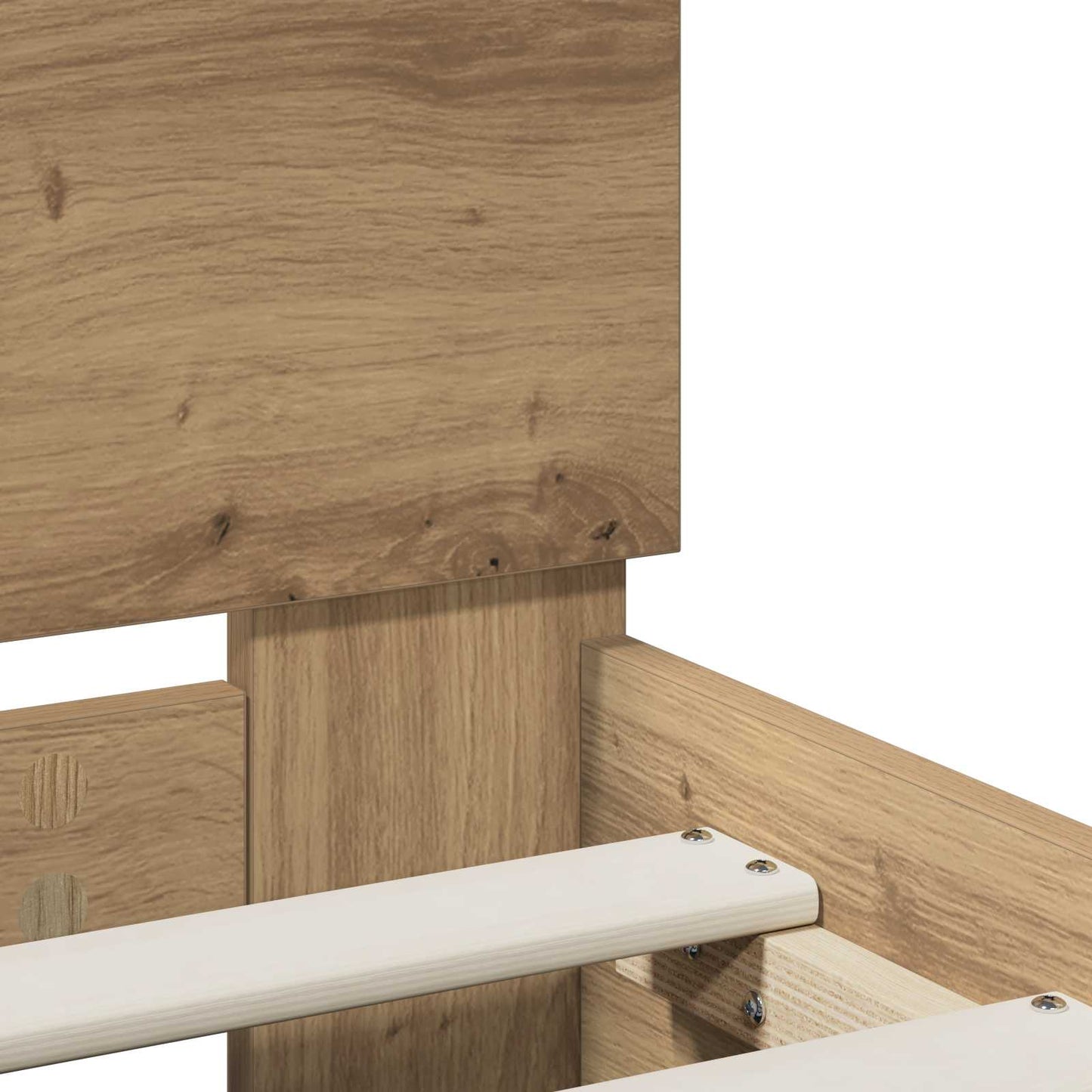 Bettrahmen Artisan-Eiche 120 x 190 cm Holzwerkstoff