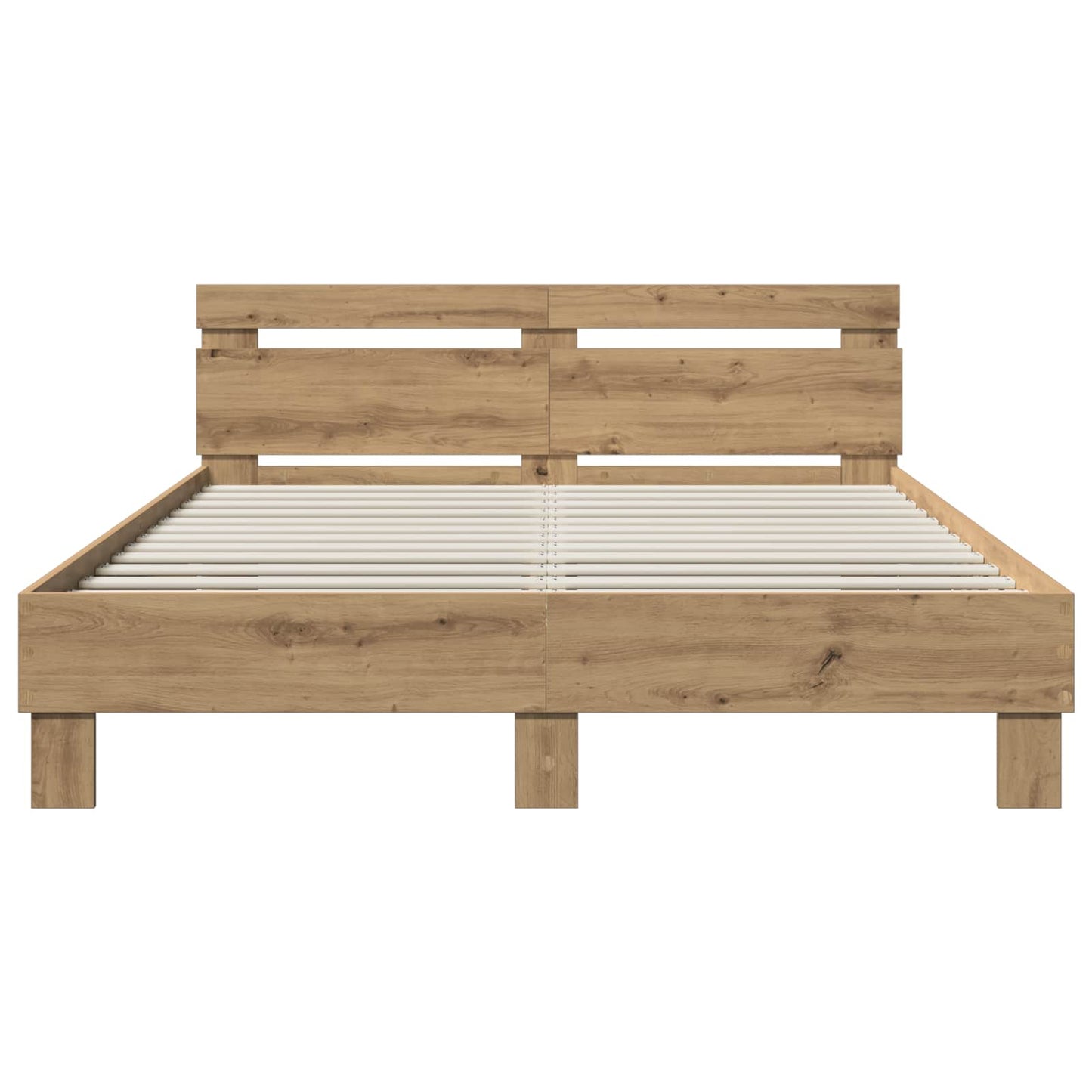 Bettrahmen Artisan-Eiche 120 x 190 cm Holzwerkstoff