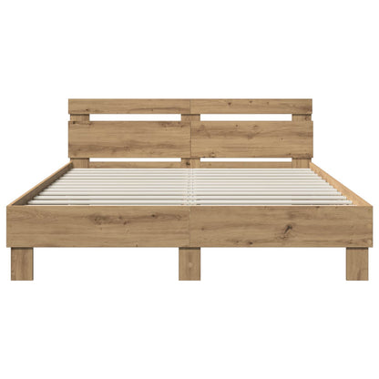 Bettrahmen Artisan-Eiche 120 x 190 cm Holzwerkstoff