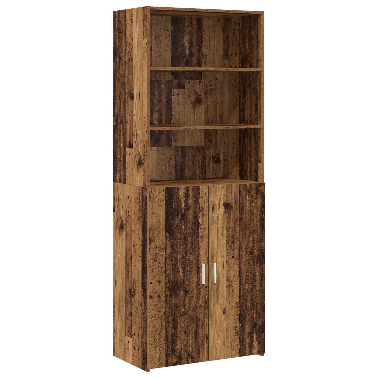 Highboard Altholz 70 x 42,5 x 185 cm Holzwerkstoff