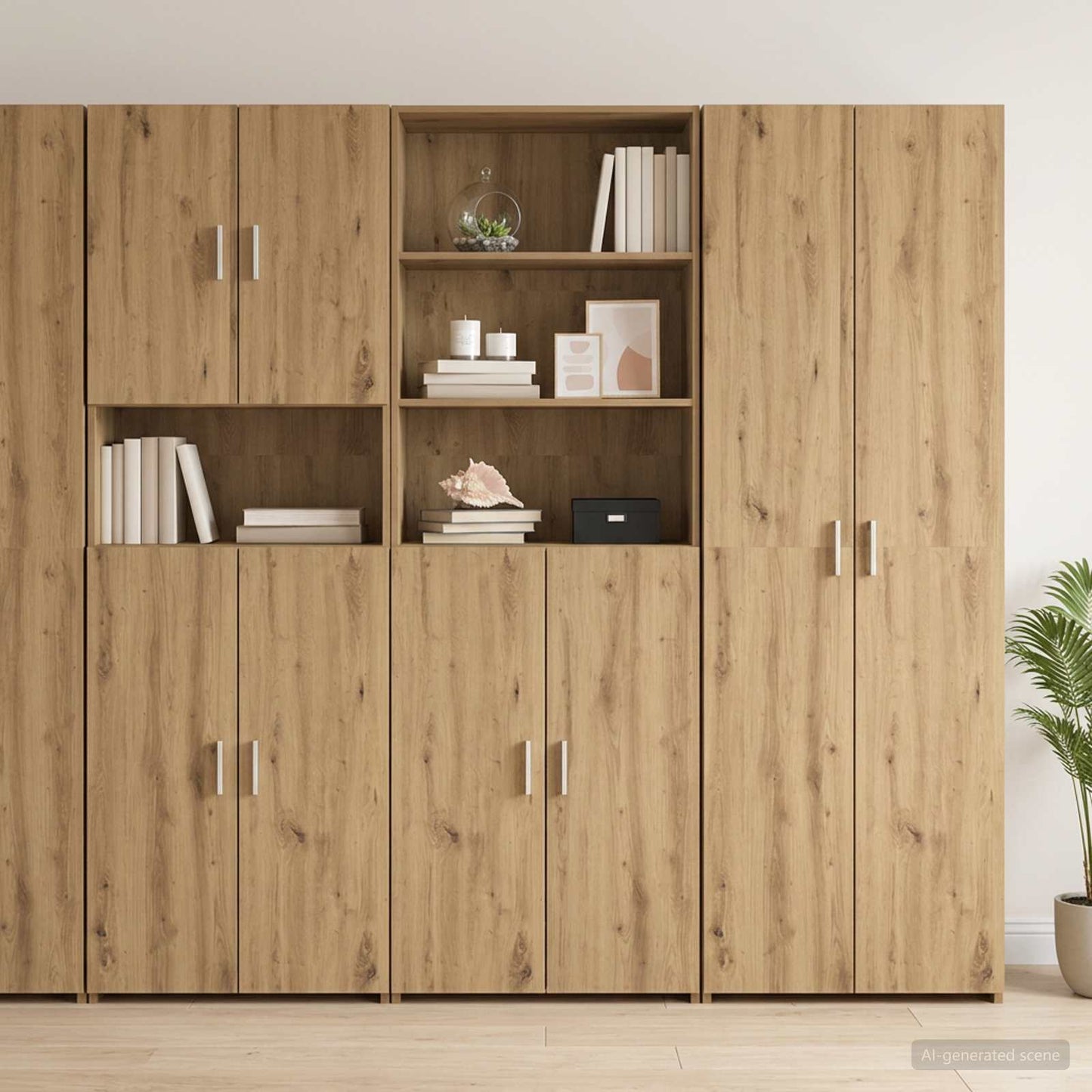 Highboard Artisan-Eiche 70 x 42,5 x 185 cm Holzwerkstoff