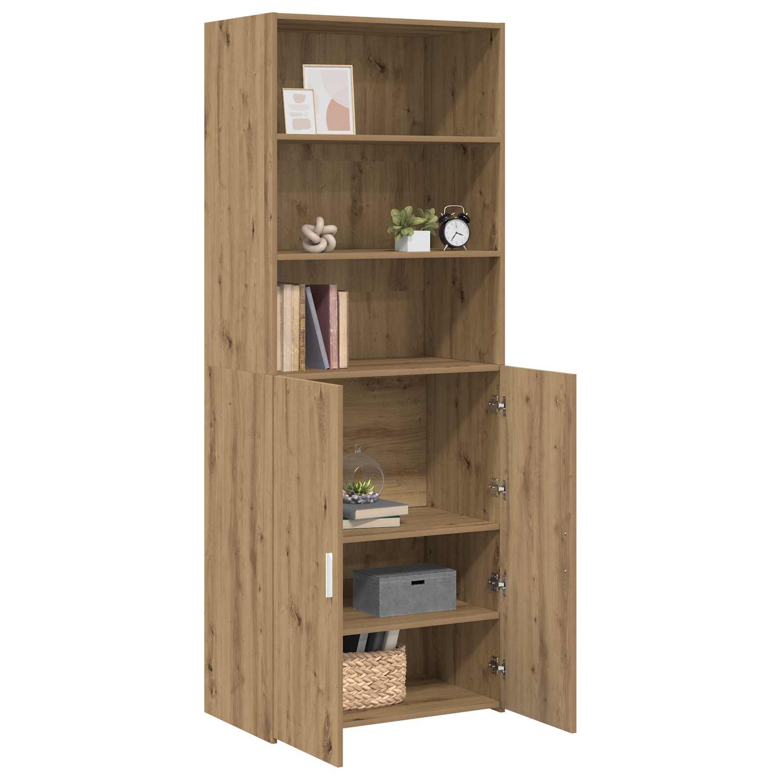 Highboard Artisan-Eiche 70 x 42,5 x 185 cm Holzwerkstoff
