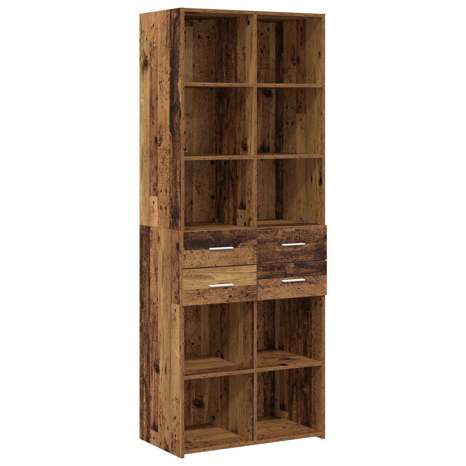 Bücherregal Altholz 30 x 42,4 x 185,2 cm