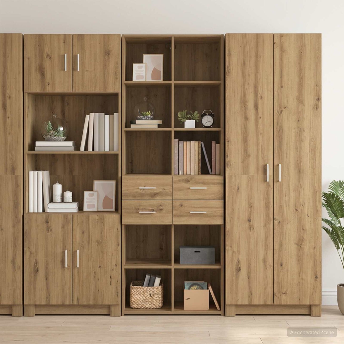 Bücherregal Artisan-Eiche 30 x 42,4 x 185,2 cm