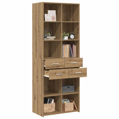 Bücherregal Artisan-Eiche 30 x 42,4 x 185,2 cm Holzwerkstoff