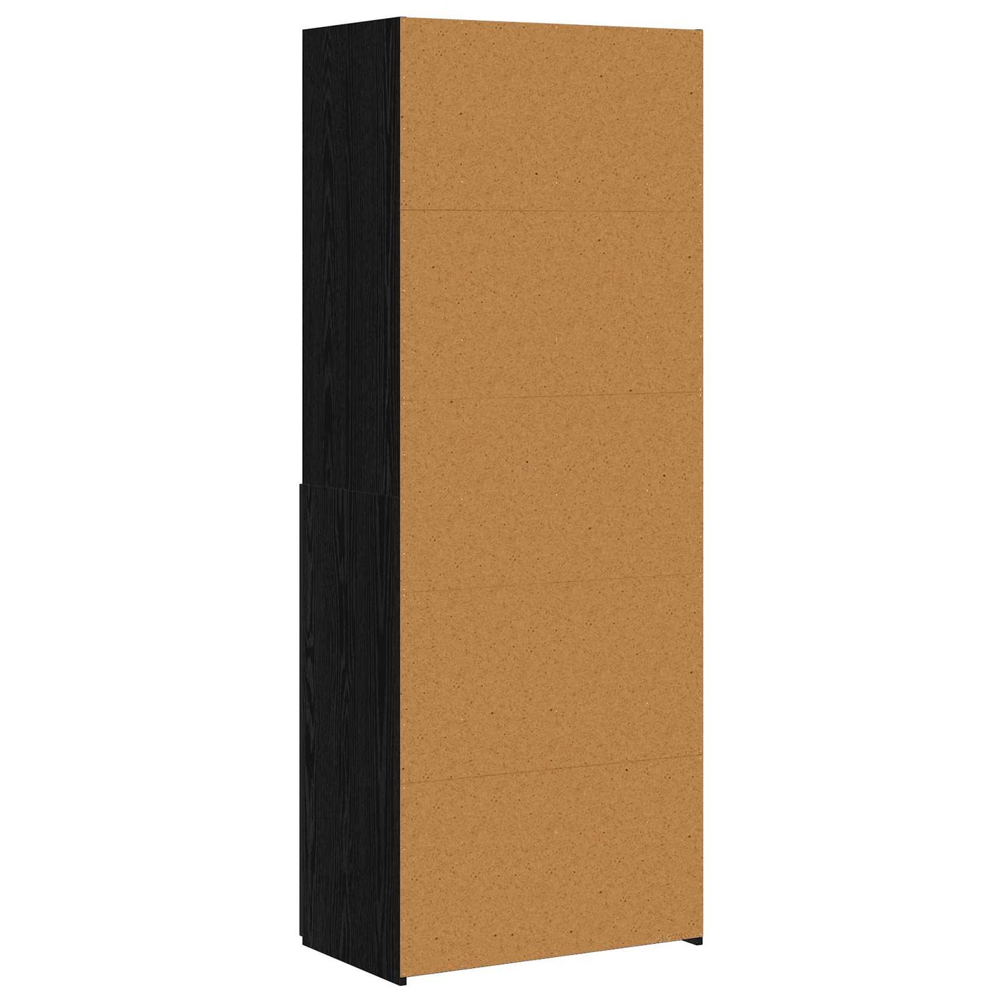 Bücherregal Schwarz Eichen-Optik 30 x 42,4 x 185,2 cm